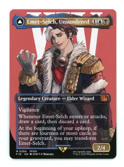 Magic: The Gathering Final Fantasy Borderless Emet-Selch, Unsundered #394 - Image 1