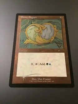 MTG Secret Lair #295 Simic Signet Retro Frame Etched Foil NM - Image 1