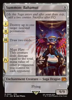 Magic MtG - Summon: Bahamut (Final Fantasy / FIN), NM - Image 1