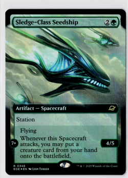 Sledge-Class Seedship (Extended Art) | Foil | Edge of Eternities | 346 MTG - Image 1
