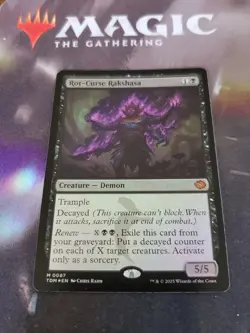 Mtg. Rot-Curse Rakshasa. Foil. Tarkir: Dragonstorm. Pack Fresh - Image 1
