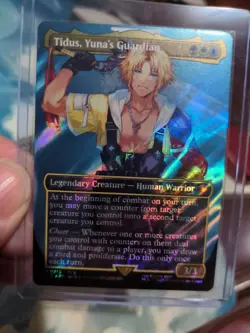 Tidus, Yuna's Guardian (Final Fantasy) ~Alternate Art / Surge Foil~ NM - Image 3
