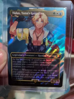 Tidus, Yuna's Guardian (Final Fantasy) ~Alternate Art / Surge Foil~ NM - Image 4
