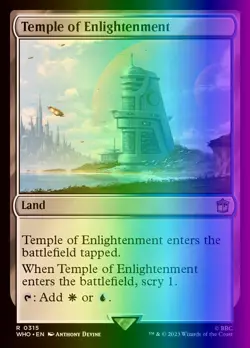 MTG Magic the Gathering Temple of Enlightenment (315/1208) Doctor Who LP FOIL - Image 1