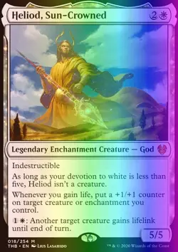 MTG Magic the Gathering Heliod, Sun-Crowned (18/412) Theros Beyond Death NM FOIL - Image 1