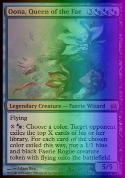 MTG Magic the Gathering Oona, Queen of the Fae (8/15) FTV Legends LP FOIL - Image 1
