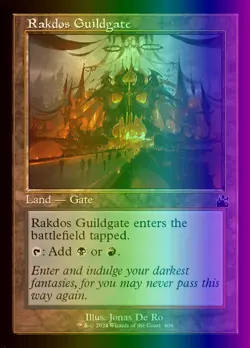 MTG Magic the Gathering Rakdos Guildgate (408/497) Ravnica Remastered NM FOIL - Image 1