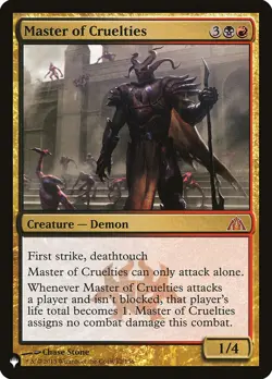 MTG Magic the Gathering Master of Cruelties (442/1358) The List NM - Image 1