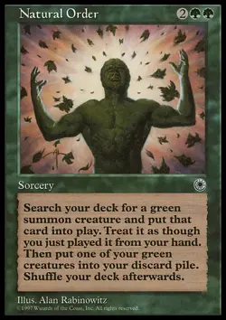 MTG Magic the Gathering Natural Order (175/250) Portal LP - Image 1