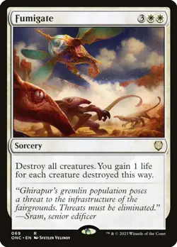 MTG Magic the Gathering Fumigate (69/208) Phyrexia All Will Be One Commander LP - Image 1
