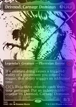MTG Drivnod, Carnage Dominus (305/530) Phyrexia All Will Be One NM FOIL - Image 1