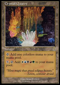 MTG Magic the Gathering Crystal Quarry (318/352) Odyssey MP - Image 1