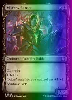 MTG Markov Baron (64/230) March of the Machine The Aftermath LP FOIL - Image 1