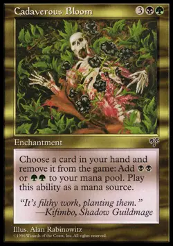 MTG Magic the Gathering Cadaverous Bloom (258/351) Mirage LP - Image 1