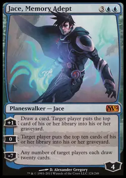 MTG Magic the Gathering Jace, Memory Adept (58/256) Magic 2012 MP - Image 1