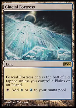 MTG Magic the Gathering Glacial Fortress (227/256) Magic 2012 MP - Image 1