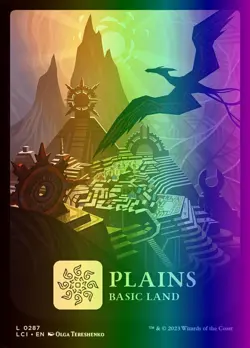 MTG Magic the Gathering Plains (287/491) The Lost Caverns of Ixalan NM FOIL - Image 1