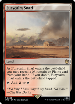 Furycalm Snarl [Doctor Who] Magic MTG - Image 1
