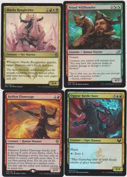 MULTICOLOR HUMAN SHAMAN WARRIOR DECK 40X CARDS MTG MAGIC N-MINT UNPLAYED RR-36 - Image 1