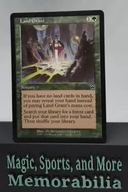 MTG Land Grant Mercadian Masques Regular Common Magic The Gathering LP - Image 1