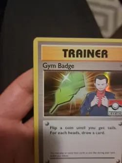 Gym Badge XY210 Black Star Promo Stamped Holo Pokemon Card EXC - Image 5
