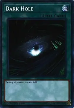 Yugioh - Dark Hole - 1st Edition NM - Plus Free Holographic Card - Image 1