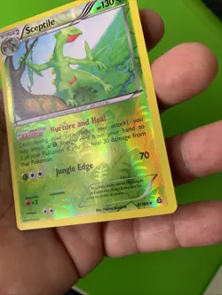 Sceptile 8/160 Primal Clash XY Reverse Holo Pokemon Card LP+ - Image 5