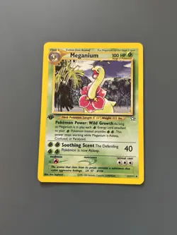 Pokemon TCG 2000 Neo Genesis - Meganium 11/111 - 1st Edition Holo Card - LP/NM - Image 1