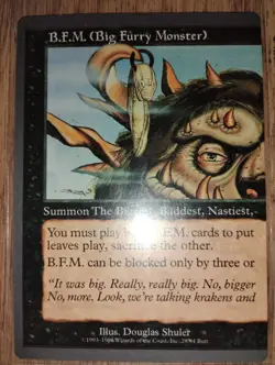 MTG B.F.M. (BIG FURRY MONSTER) BFM SET Near Mint - Image 2