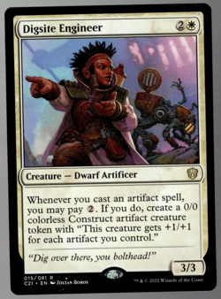 Digsite Engineer 015/081 Non Foil Rare Commander 2021 MTG Near Mint - Image 1