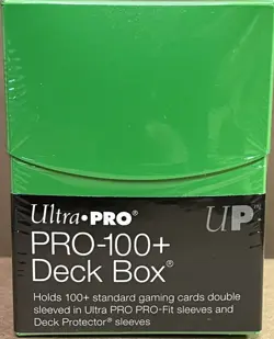 Ultra Pro PRO-100+ Deck Box Lime Green Brand New - Image 1
