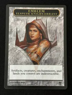 1x MTG Emblem - Elspeth, Knight-Errant - Modern Masters (MMA) #16 - Magic - Image 1
