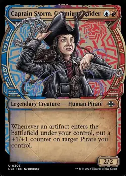 MTG CAPTAIN STORM, COSMIUM RAIDER FOIL 303 EXC CAPITANA FENDIBURRASCA LCI X EN - Image 1