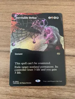 MtG TDM Inevitable Defeat #360 Borderless FOIL - Image 1