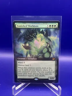 MTG Famished Worldsire 0341 (Borderless) Edge of Eternities Foil - Image 1