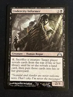 1x Undercity Informer (82) Gatecrash LP MTG Magic The Gathering x1 MKE - Image 1