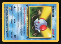 Pokemon Fossil #56/62 Tentacool 1st Edition First Card TCCCX - Image 1
