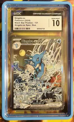 Pokemon TCG: Kingdra ex 131 Full Art Black Star Promo SIR CCG 10 Gem Mint - Image 1