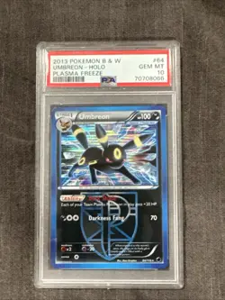 2013 POKEMON BLACK & WHITE PLASMA FREEZE #64 UMBREON-HOLO PSA 10 Low Pop 25 - Image 3