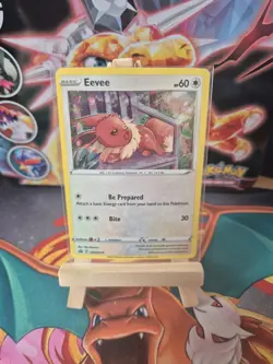 Pokemon Eevee TCG SWSH175 Cosmos Holo Black Star Promo Card - Image 1