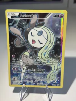 Pokemon 2016 XY Black Star Promo Meloetta #XY120 Mythical Collection Full Art LP - Image 1