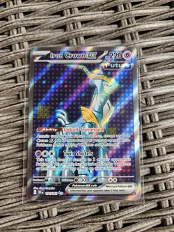 Iron Crown EX 191/162 Temporal Forces Full Art Ultra Rare Near Mint Pokemon - Image 1