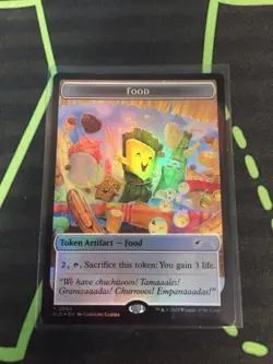 MTG Magic The Gathering Food Token Foil SLD 2064 Secret Lair Commander - Image 1