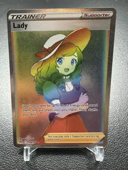 Pokemon TCG: LostOrigin Lady 208/196 Full Art Rainbow NM - Image 1