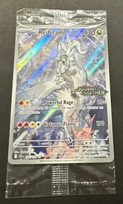 2025 POKEMON SCARLET VIOLET JOURNEY TOGETHER N’S RESHIRAM ILLUSTR. RARE PROMO - Image 2