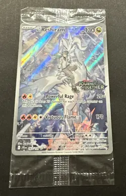 2025 POKEMON SCARLET VIOLET JOURNEY TOGETHER N’S RESHIRAM ILLUSTR. RARE PROMO - Image 4