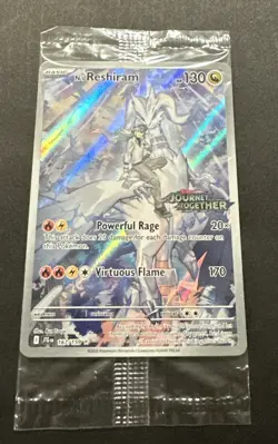 2025 POKEMON SCARLET VIOLET JOURNEY TOGETHER N’S RESHIRAM ILLUSTR. RARE PROMO - Image 5