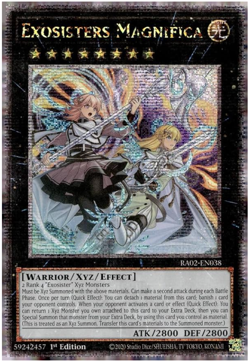 Yugioh! - Exosisters Magnifica - RA02-EN038- Quart. Century Rare - NM/M - NEW - Image 1