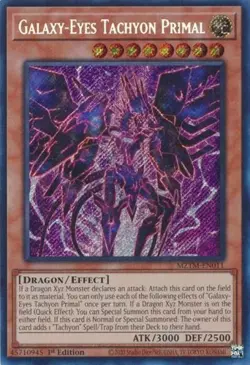 Galaxy-Eyes Tachyon Primal - 1st Edition Maze of the Master NM YuGiOh - Image 1