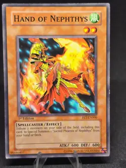 Yu-Gi-Oh! Hand of Nephthys FET-EN006 Flaming Eternity 1st Edition VLP - Image 1